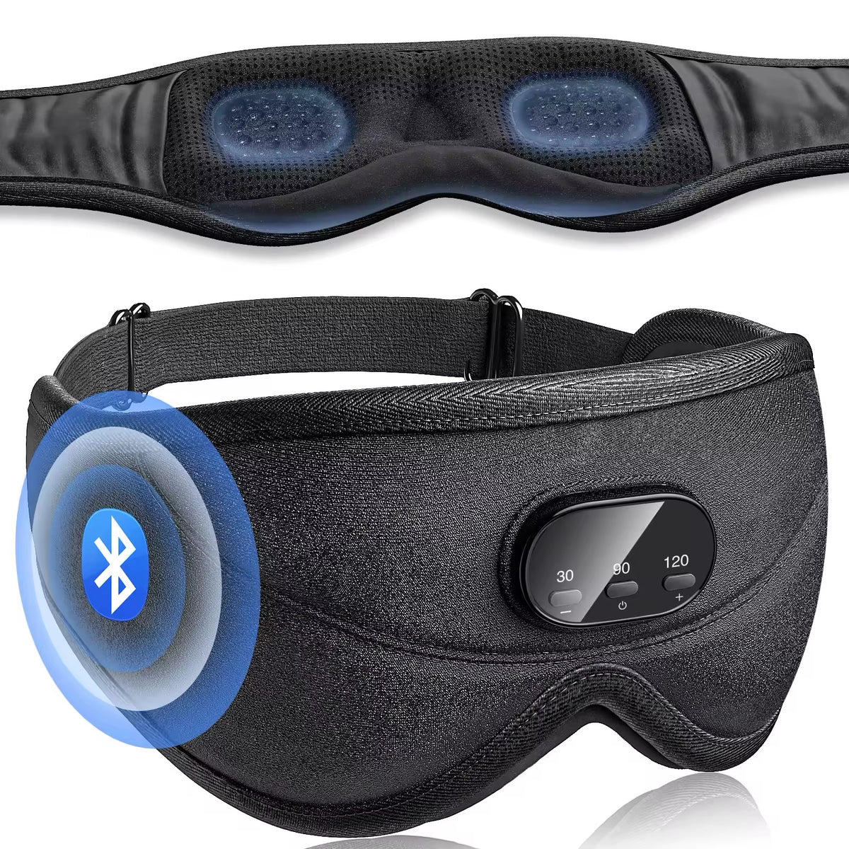 3D Bluetooth Sleep Mask with Built in White-Noise