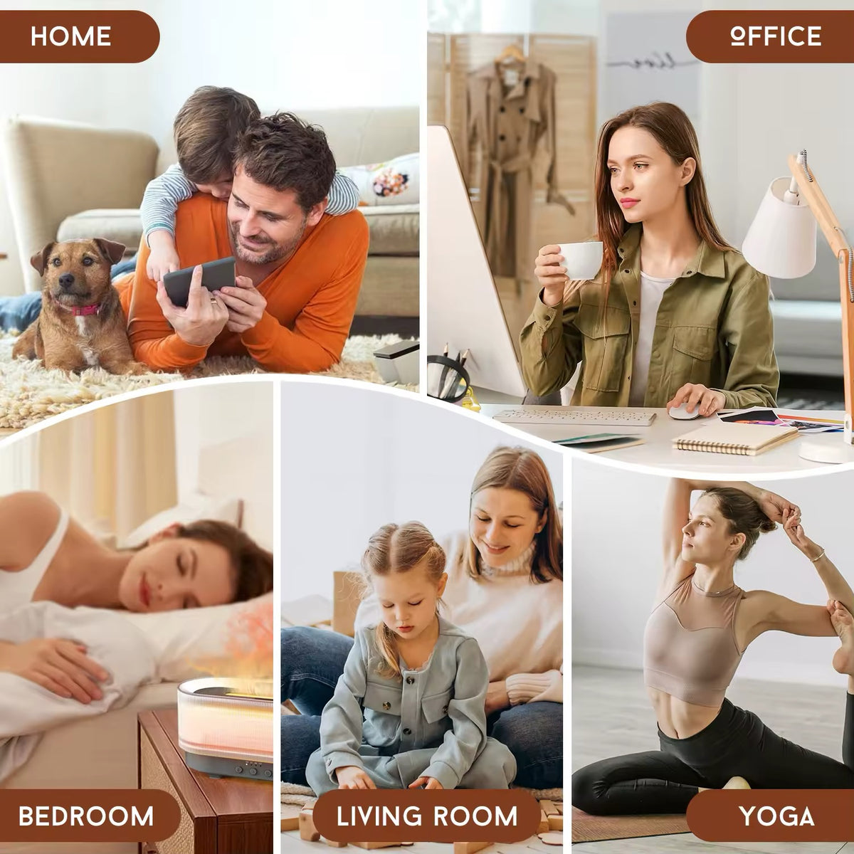 Aromatherapy Flame Light Diffuser