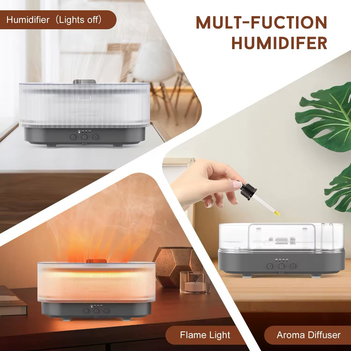 Aromatherapy Flame Light Diffuser